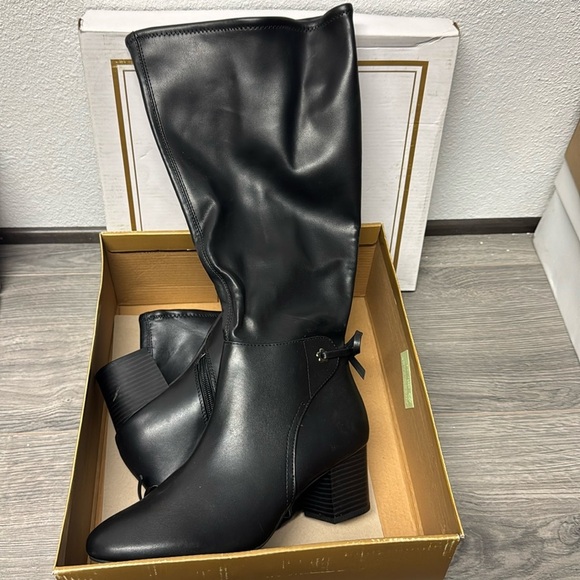 Charter Club Women's Jaccque Knee-High Stretch Boots (WIDE CALF) - Picture 4 of 5